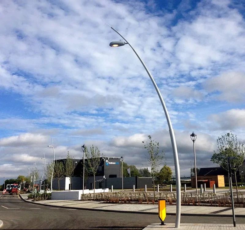 Tiang Pipa Lampu Single Pole Oktagonal